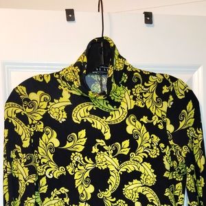 Alice and olivia Mock neck long-sleeved tailored top